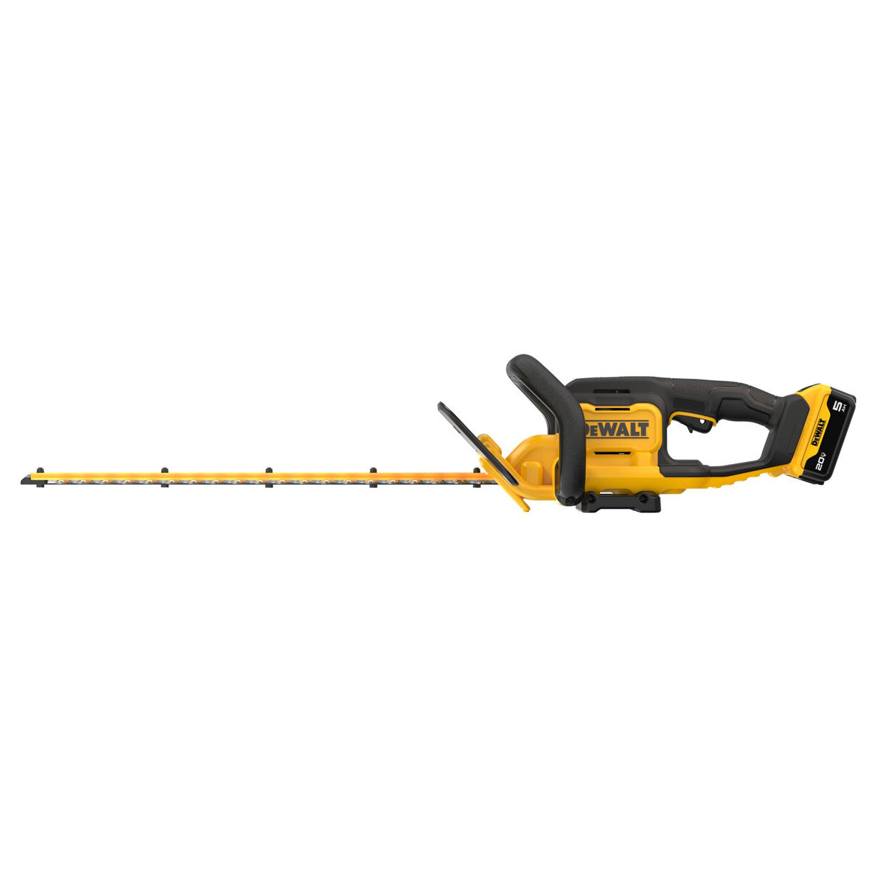 DEWALT DCHT821P1, 20V Hedge Trimmer Hedge Sweep Kit W/5.0Ah