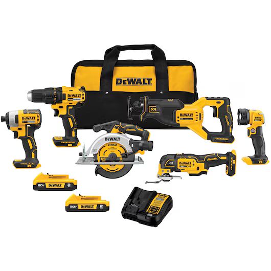 DEWALT DCK675D2, 20V MAX BL 6 TOOL COMBO KIT