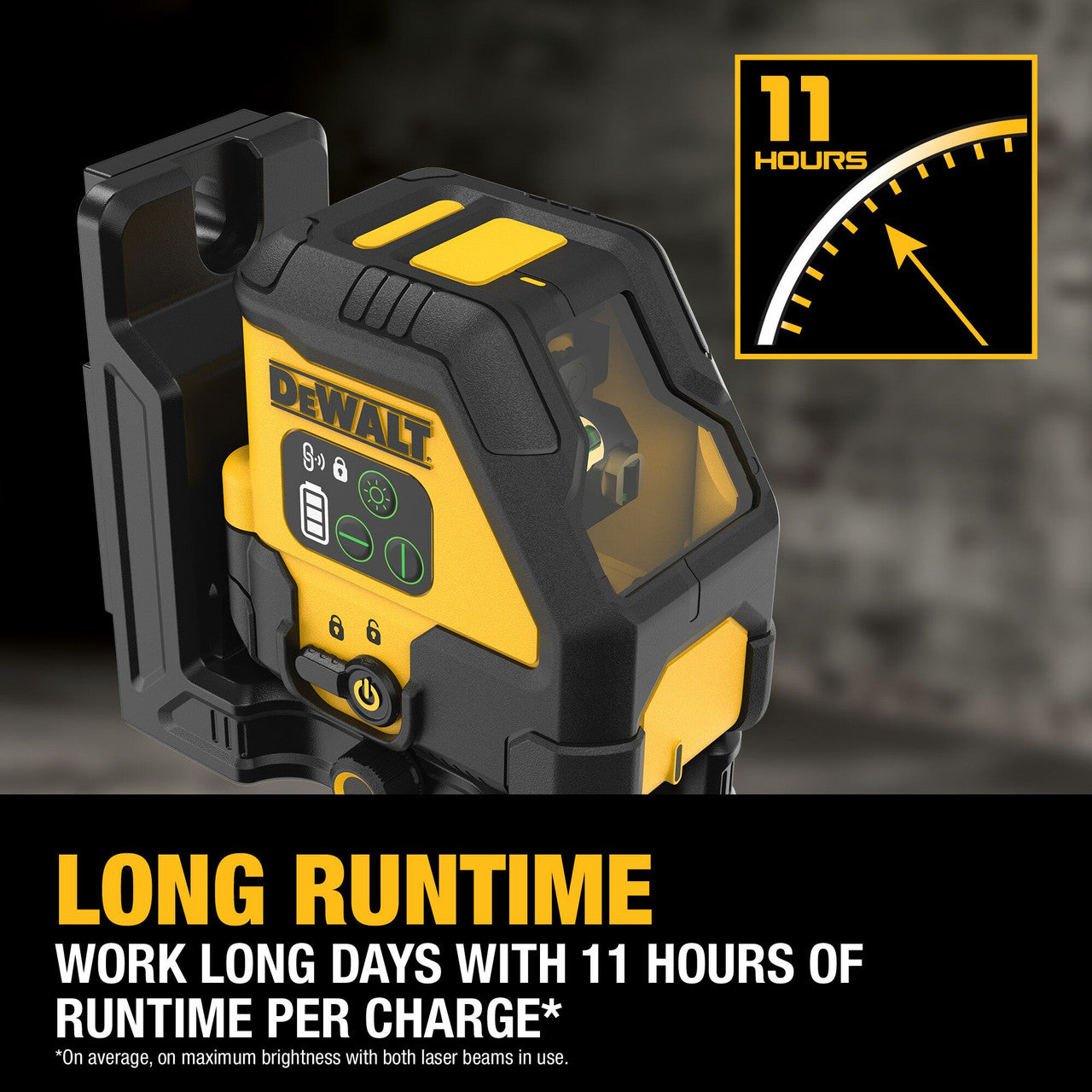 DEWALT DCLE14201GB, Rechargable Green Cross Line Laser