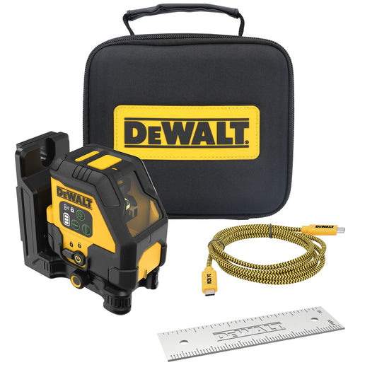DEWALT DCLE14201GB, Rechargable Green Cross Line Laser