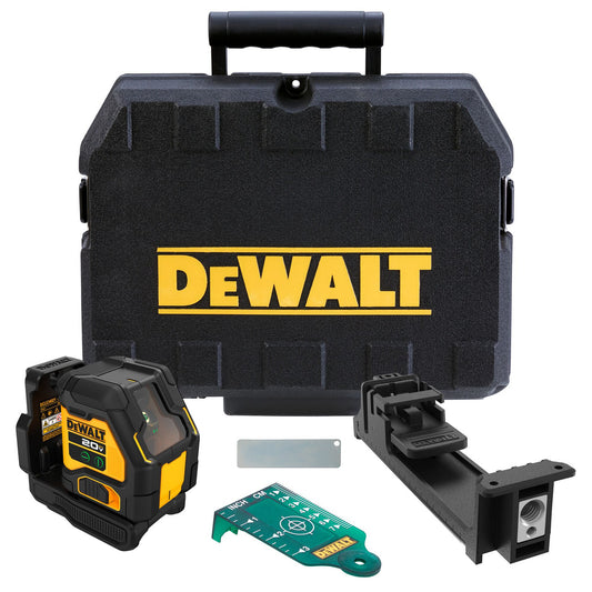 DEWALT DCLE34021B, 20V Max Green Cross Line Laser (Tool Only)