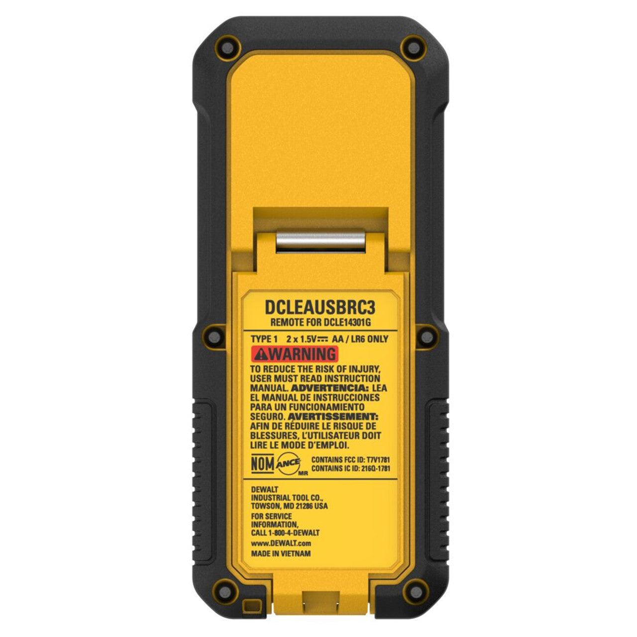 DEWALT DCLEAUSBRC3, Remote for 3x180 USB Laser DCLE14301GB
