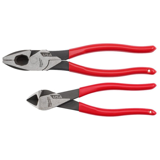 Milwaukee MT500-2, 2PC Dipped Grip Cutting Pliers Set (USA)