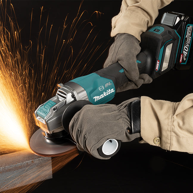 Makita GA044GZ, 40V max XGT Brushless Cordless 5" Variable Speed X-Lock Angle Grinder w/ Paddle Switch, AFT, AWS & XPT (Tool Only)