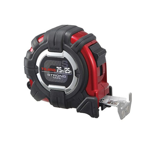 Tajima GS-MC25/7.5MBW, GS-LOCK, 25ft / 7.5m x 1 in strong tape & HORNED MAGNETIC HOOK, COMPATIBLE CLIP