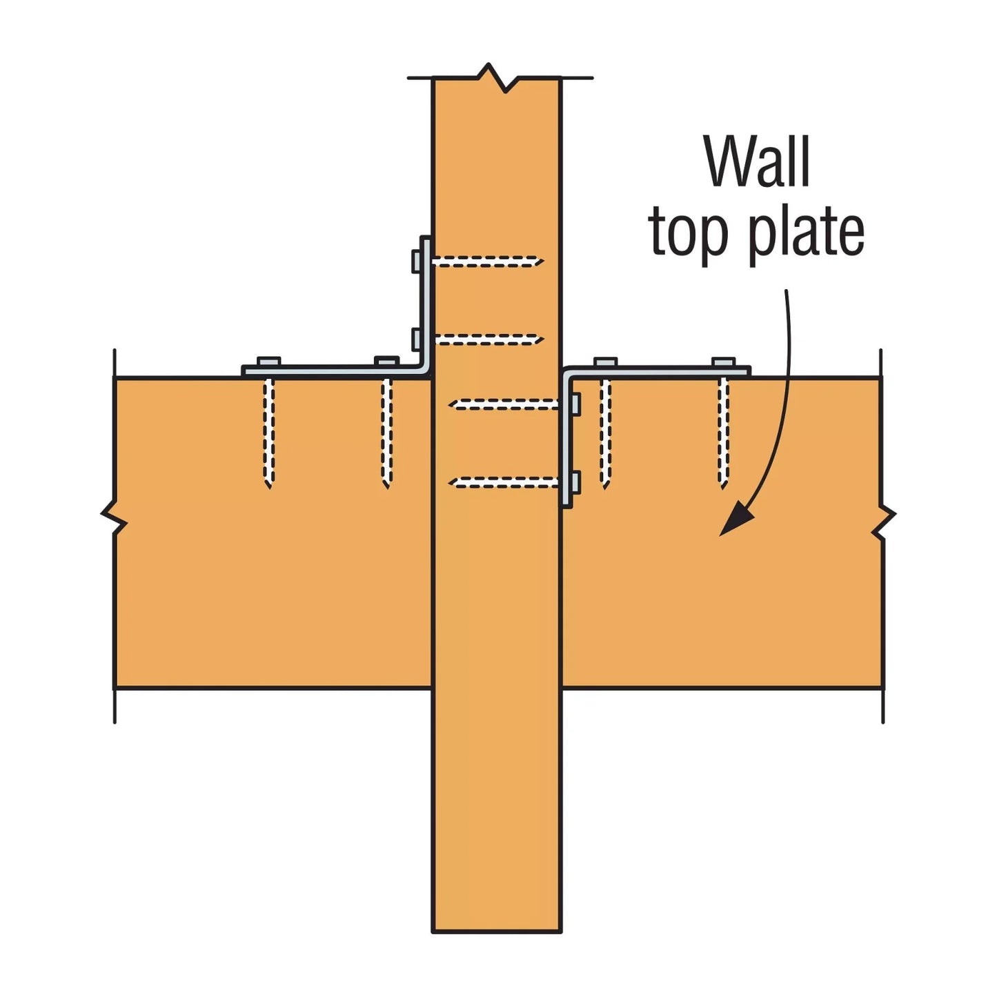 Simpson Strong Tie H2.5A, 18-Gauge Galvanized Hurricane Tie