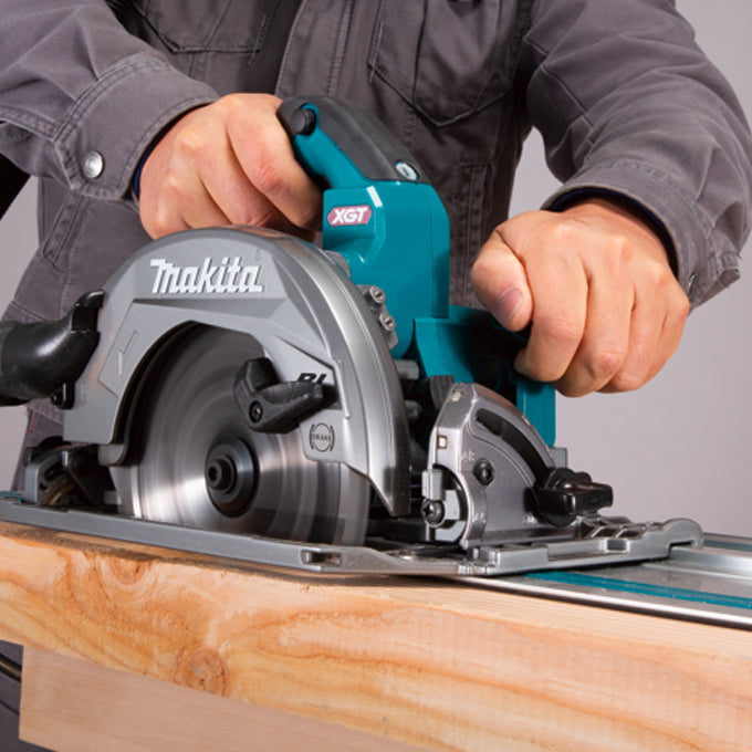 Makita HS004GZ XGT, 40V MAX Li-Ion Brushless AWS 7-1/4” Circular Saw with Guide Rail Base (Tool Only)
