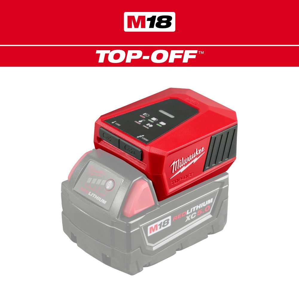 Milwaukee 2847-20, M18™ TOP-OFF™ Charger & Power Supply