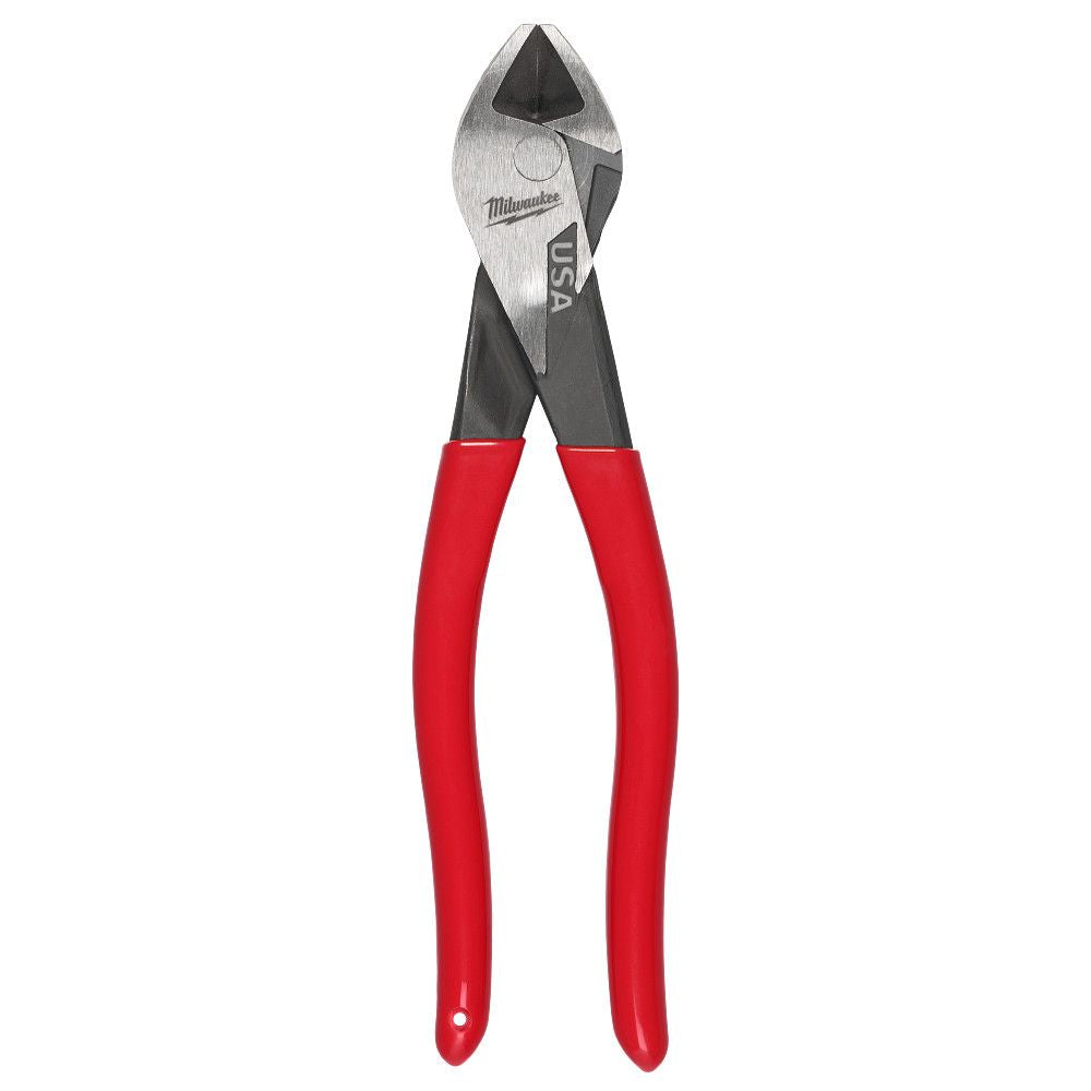 Milwaukee MT508A, 8" Angled Head Diagonal Dipped Grip Cutting Pliers (USA)