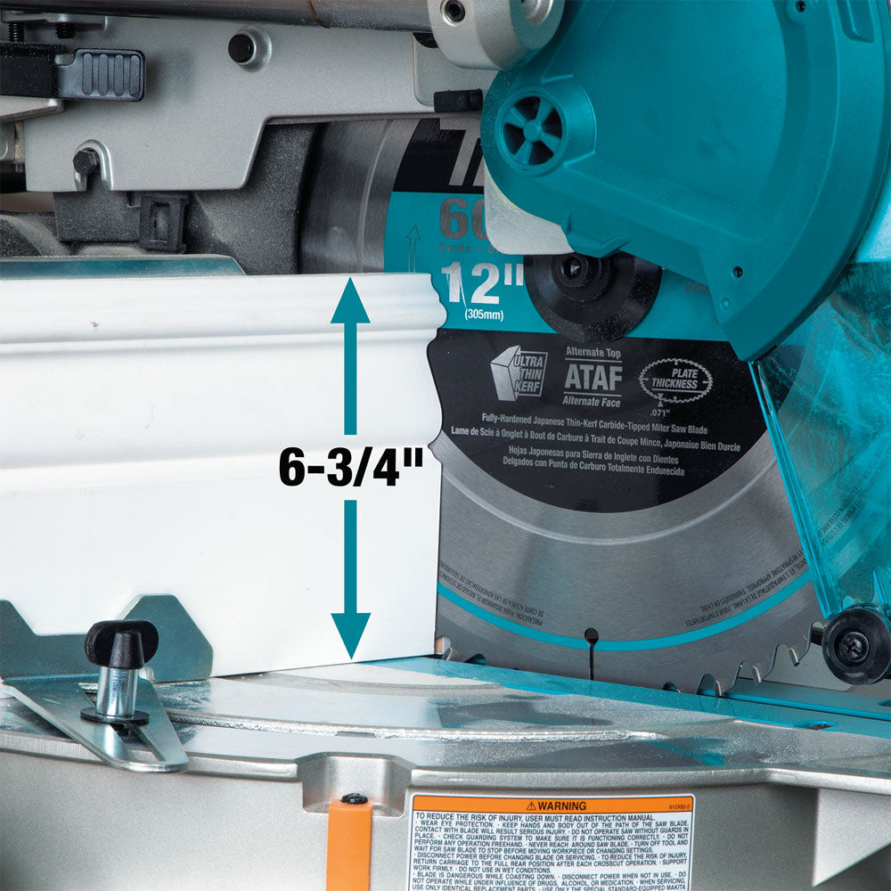 Makita LS1219L, 12" Dual Bevel Sliding Compound Miter Saw with Laser