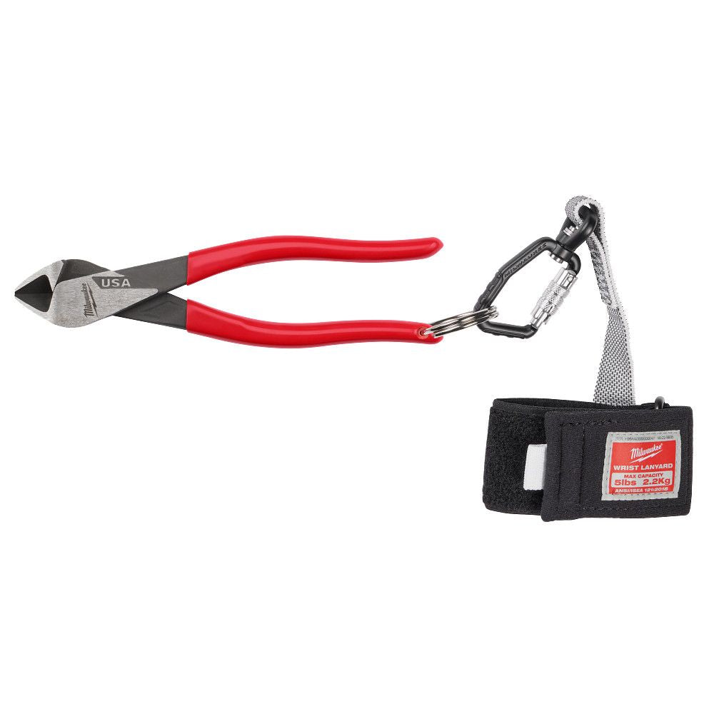 Milwaukee MT508A, 8" Angled Head Diagonal Dipped Grip Cutting Pliers (USA)