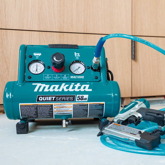 Makita MAC100Q, 0.5HP 1 Gallon Quiet Compressor