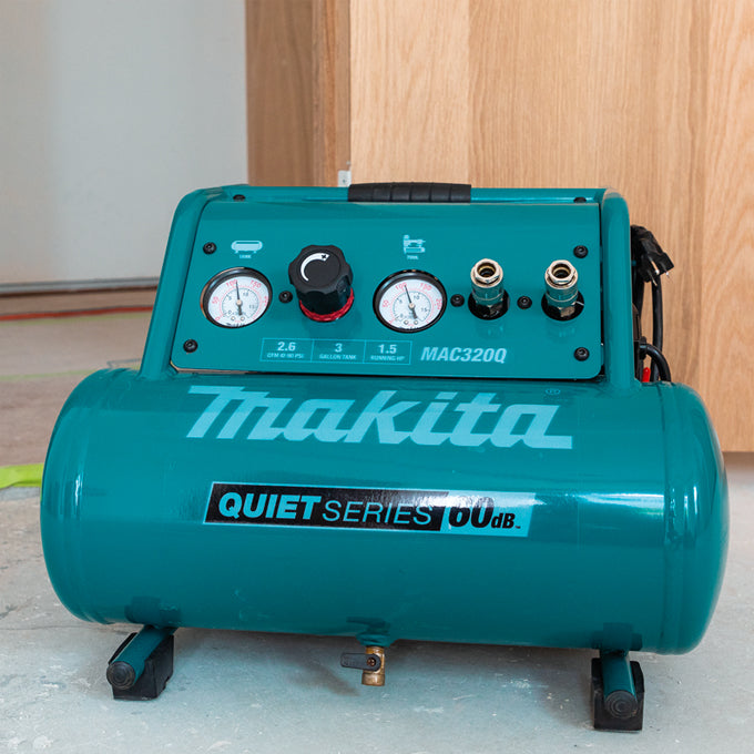 Makita MAC320Q, 1.5HP 3 Gallon Quiet Compressor