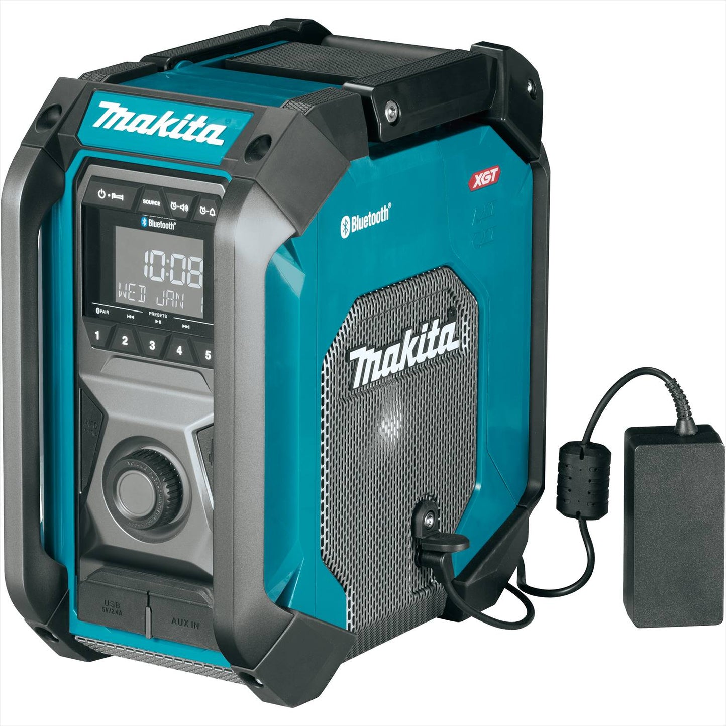 Makita MR006G, 40V MAX XGT Cordless or Electric Jobsite Radio with Bluetooth