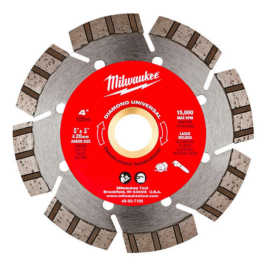 Milwaukee 49-93-7100, 4" MULTI APP SEGMENTED-TURBO