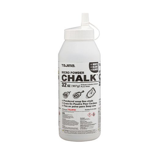 Tajima PLC2-W900, Micro Chalk, ultra-fine chalk, white, easy-fill nozzle, 32 oz. / 907 g