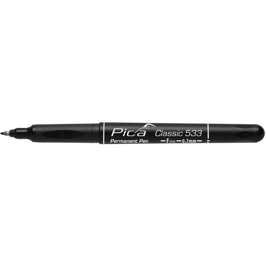 Pica 533/46, Permanent-Pen 'F' black, round tip, 0,7mm