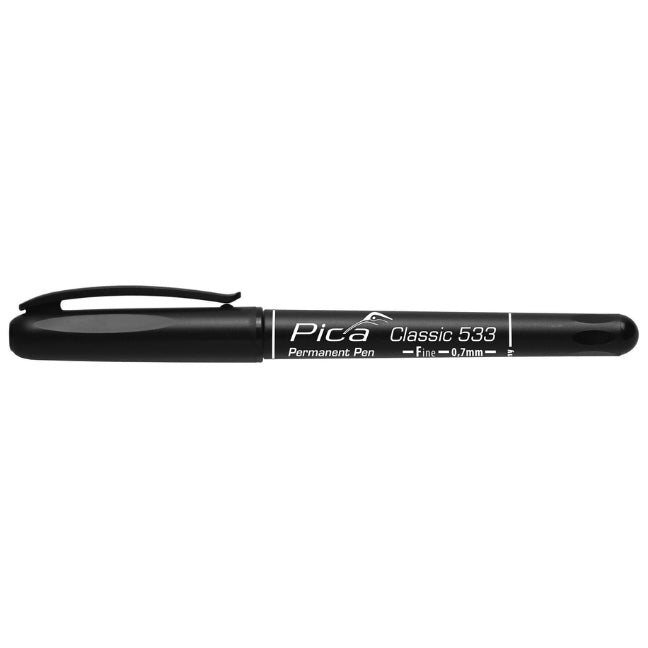 Pica 533/46, Permanent-Pen 'F' black, round tip, 0,7mm