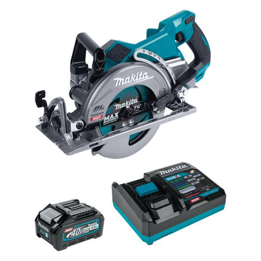 Makita RS001GM101, 40V MAX XGT Li-Ion Brushless 7-1/4" Rear-Handle Circular Saw Kit (4.0AH X1)
