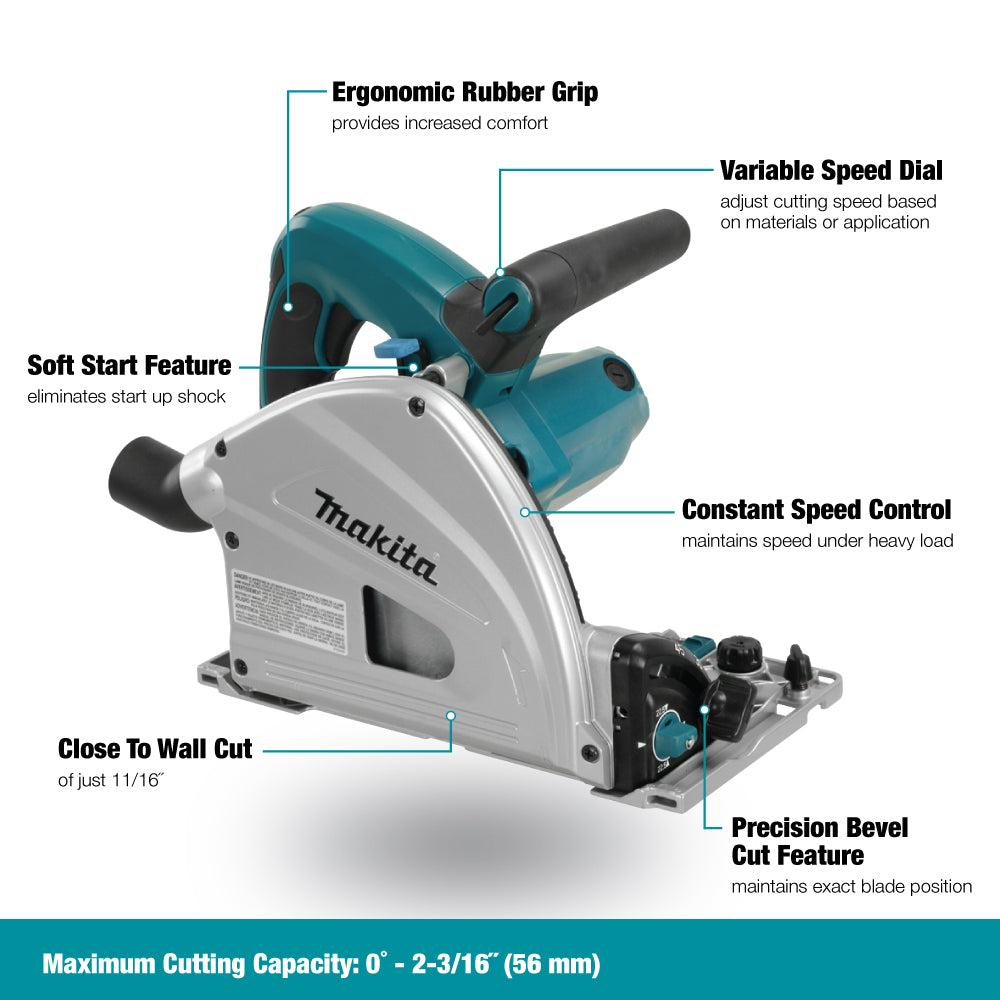 Makita SP6000, 6-1/2" Plunge Cut Circular Saw