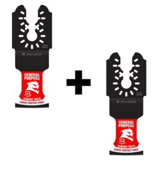 Diablo DOU125CGPP2, Diablo 1-1/4” Universal Fit Carbide Oscillating Blade for General Purpose Cutting (2 Pack)