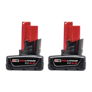 Milwaukee 48-59-2442SPC, M12 Two Battery Starter Kit (XC 4.0)
