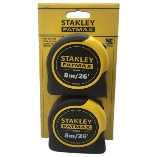 Stanley FMHT74226, 8M/26Ft Fatmax Tape (2 Pack)