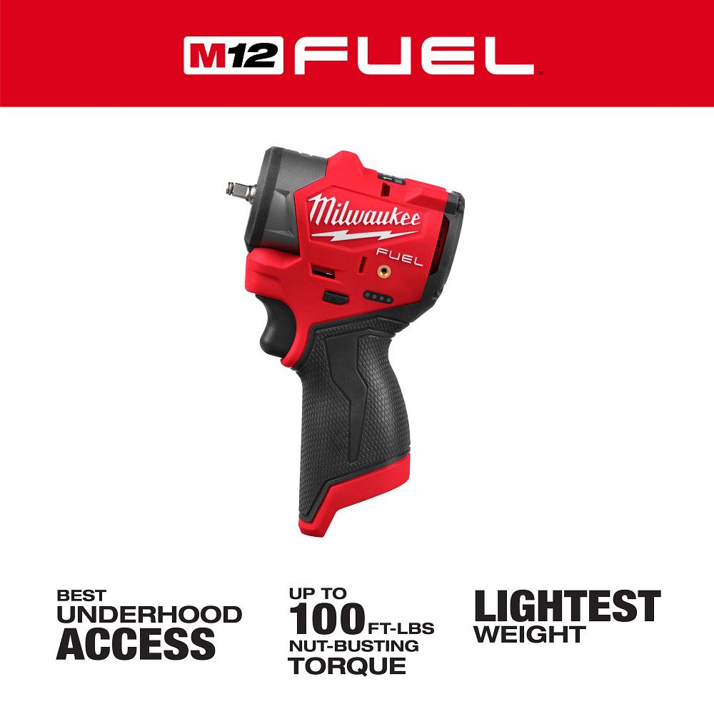 Milwaukee 3048-20, M12 FUEL™ 1/4" Subcompact Impact Wrench w/ Friction Ring