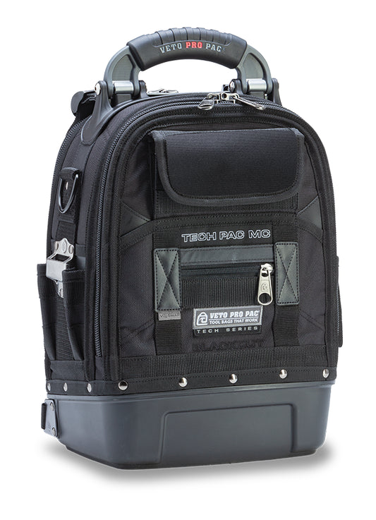 Veto Pro Pac VPP10093 - TECH PAC MC BLACKOUT Medium Compact Tool Backpack