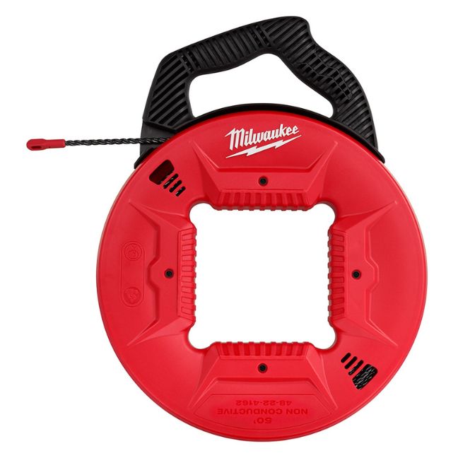 Milwaukee 48-22-4162, 50’ Polyester Fish Tape w/ Non-Conductive Tip