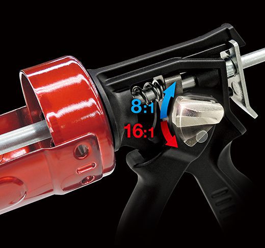 Tajima CNV-900RS, Convoy® RS, ratio switchable high-thrust rotary caulk gun, 30 fl. oz. / 900 ml