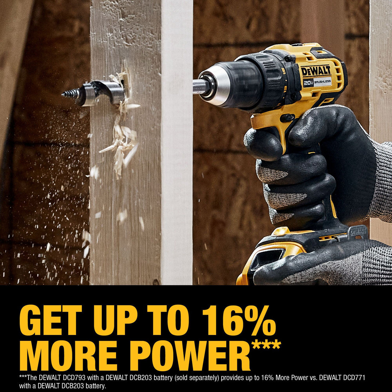 DEWALT DCD793D1, 20V Max Brushless Cordless 1/2 In. Drill/Driver Kit