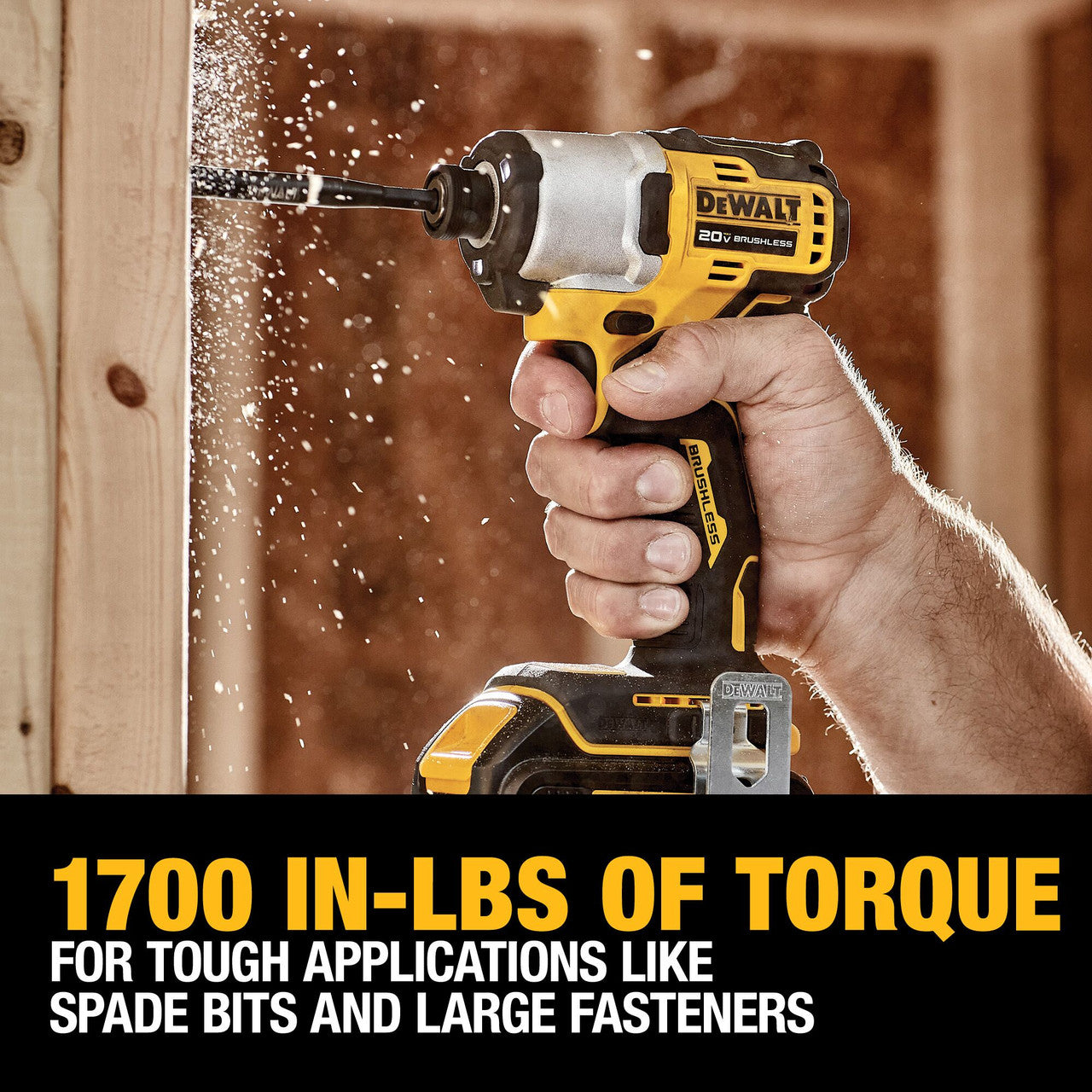 DEWALT DCF840D1, 20V Max Xtreme Cordless Brushless 1/4 In Impact Driver Drill Kit (1) Lit-Ion Battery With Charger
