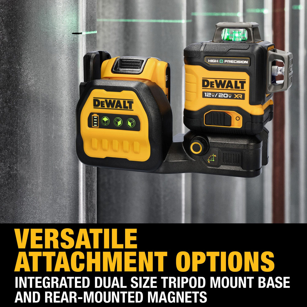 DEWALT DCLE34033D1, 20V Max XR 3 X 360° High Precision Green Laser