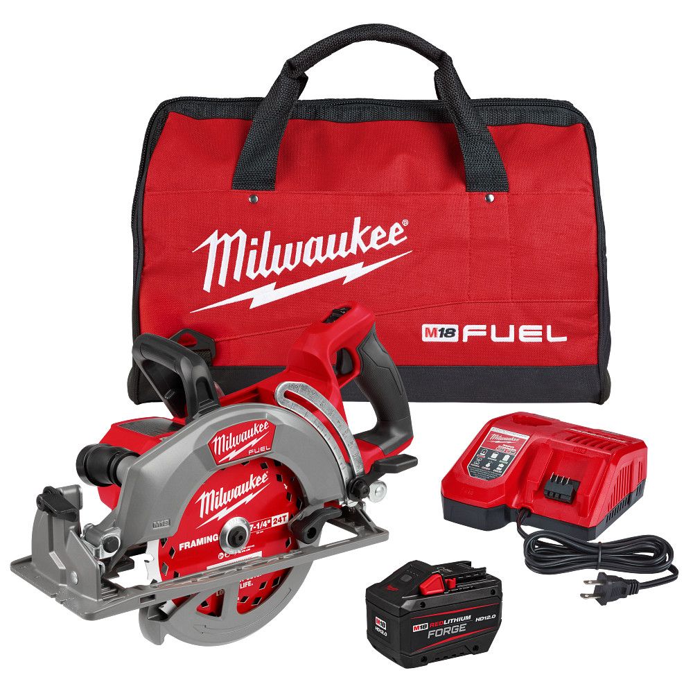 Milwaukee 2930-21HD, M18 FUEL 7-1/4” Rear Handle Circular Saw Kit