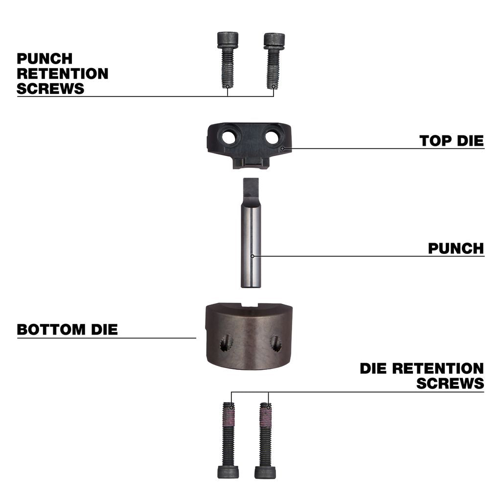 Milwaukee 48-44-0274, M18 FUEL 10ga NIBBLER PUNCH AND DIE KIT