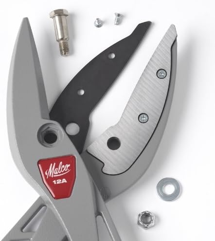 Malco M12A,  Andy Classic Aluminum Handled Snips Straight Cut 12″