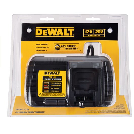 DEWALT DCB1106, 12V/20V MAX 6 Amp Charger