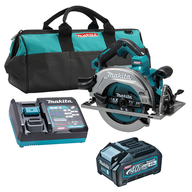 Makita HS003GM103, XGT 40V (4.0 Ah) MAX Li-Ion Brushless AWS 7-1/4” Circular Saw Kit