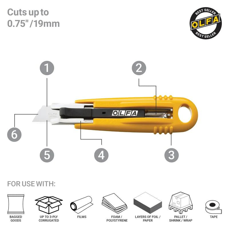 OLFA 1088215, Self-Retracting Safety Knife