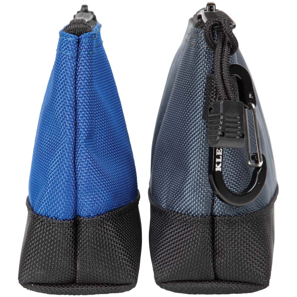 Klein Tools 55559, Stand-up Zipper Bags, 2 pack (1 gray and 1 blue bag)