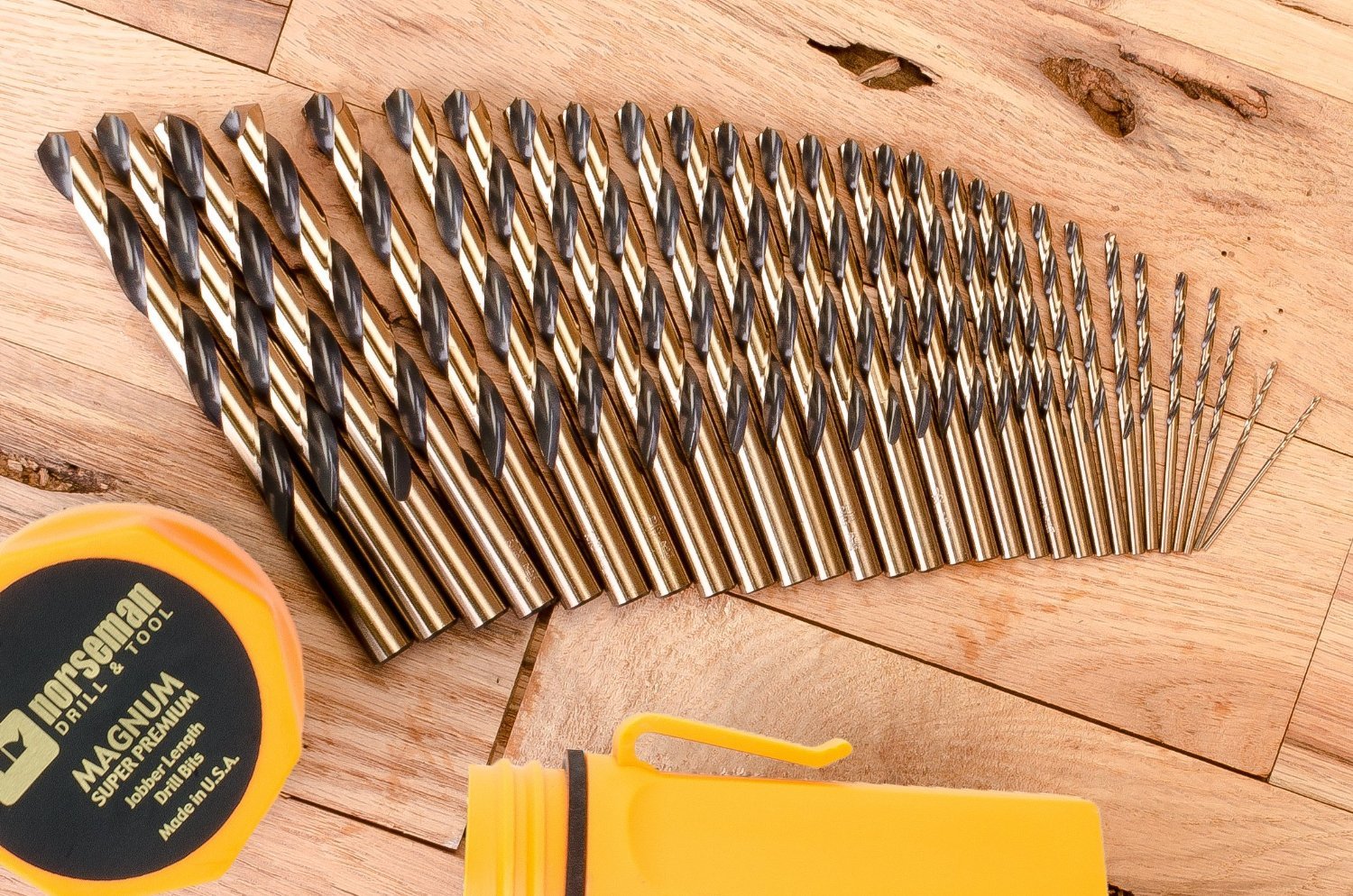 Norseman 44190, 29 pc Magnum Super Premium Ultra-Dex Jobber Drill Set (Orange Dex Set)