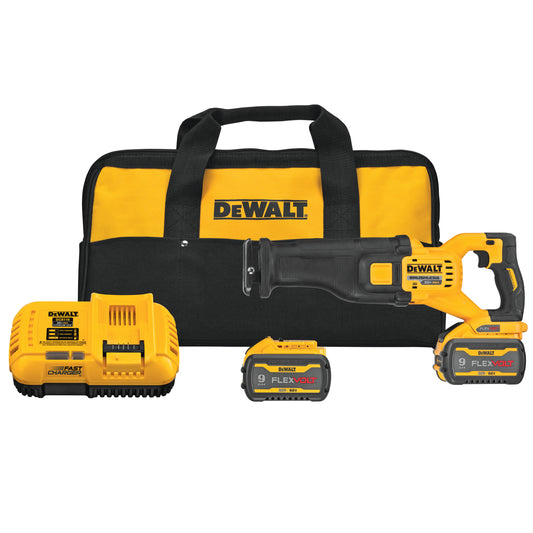 DEWALT DCS389X2, 60V MAX FLEXVOLT Reciprocating Saw Kit (9.0 Ah  X 2)