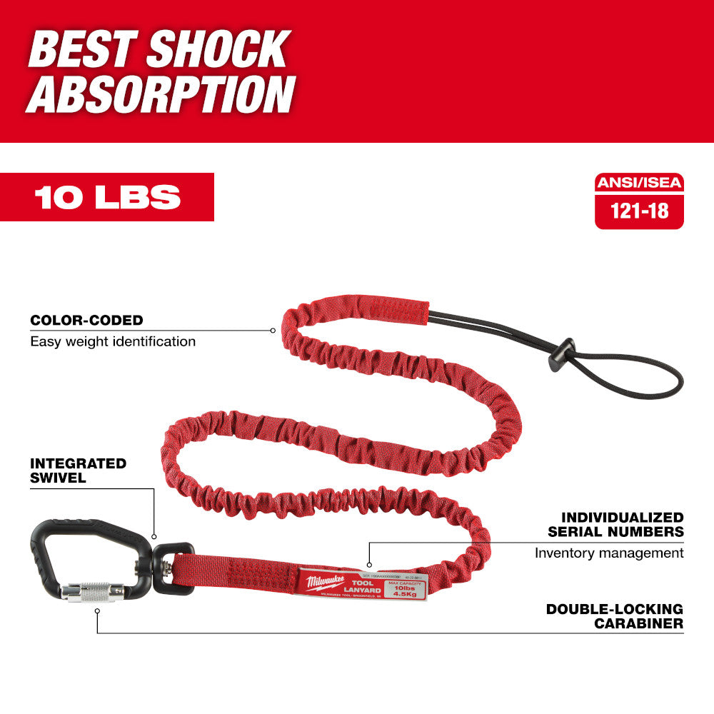 Milwaukee 48-22-8811, 54" Extended Locking Tool Lanyard