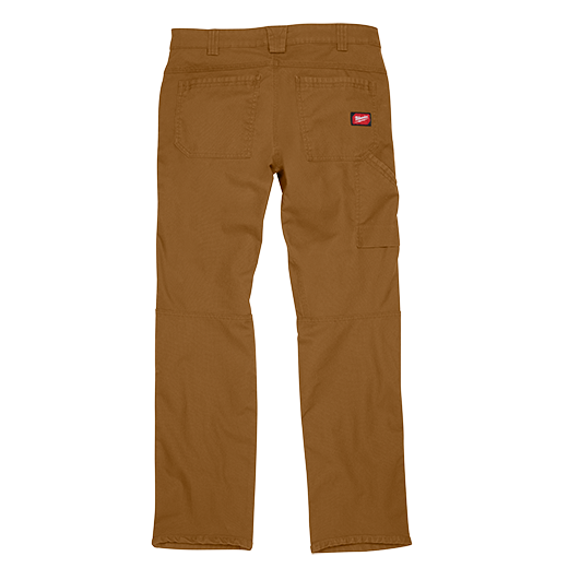 Milwaukee 701K Men's Heavy Duty Flex Work Pants with 6 Pockets - Khaki