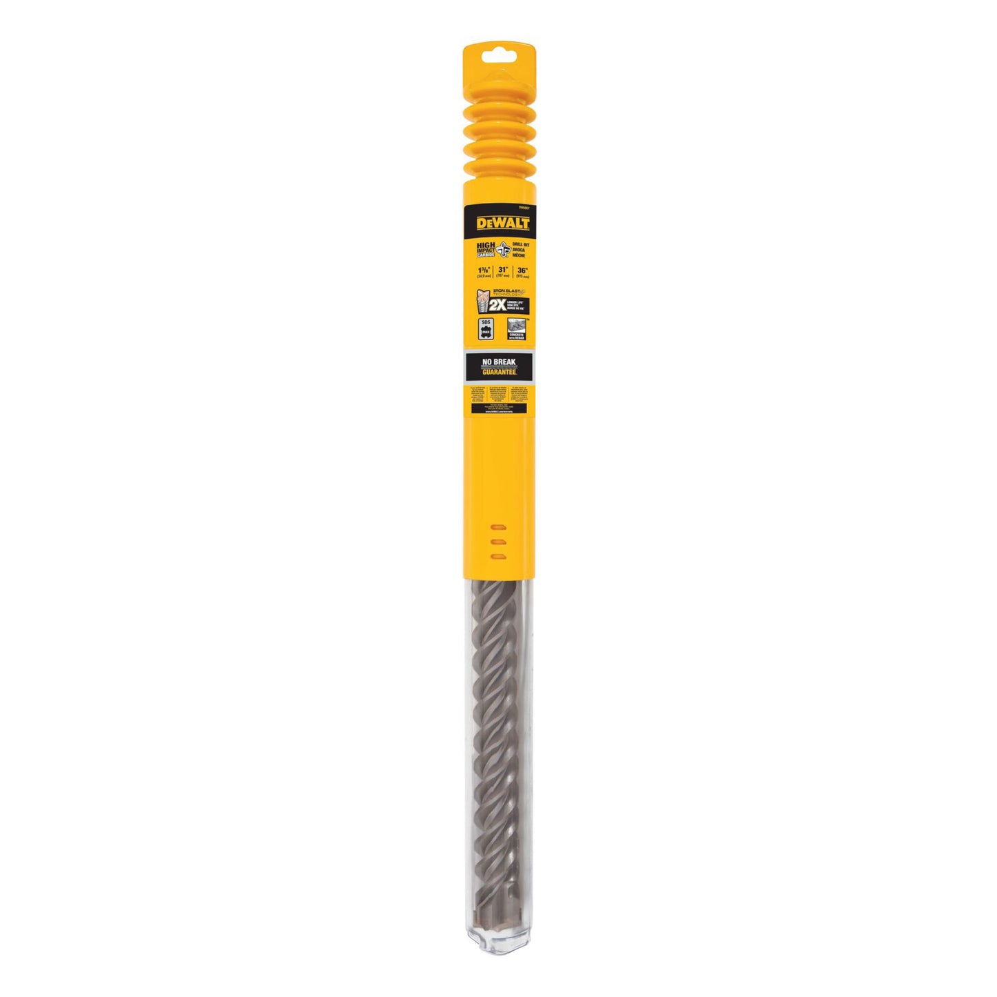 DEWALT DW5857, 1-3/8'' X 31'' X 36'' SDS Max High Impact Carbide 4-Cutter Drill Bits (sold/ea)