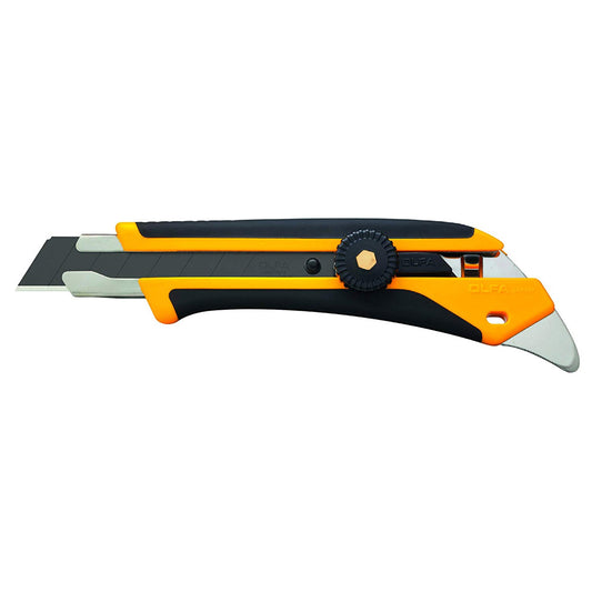 OLFA 1116110, Fiberglass Rubber Grip Ratchet Lock Utility Knife (L-5)