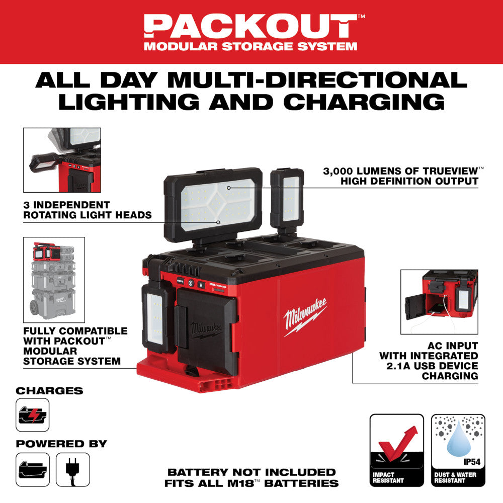 Milwaukee 2357-20, M18 PACKOUT Light/Charger