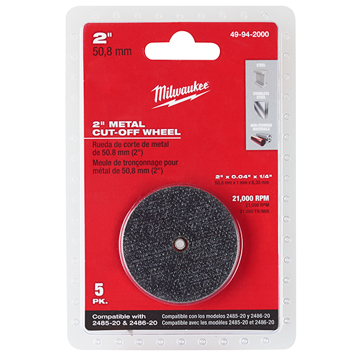 Milwaukee 49-94-2000, 2" Cut-Off Wheel (5/pkg)