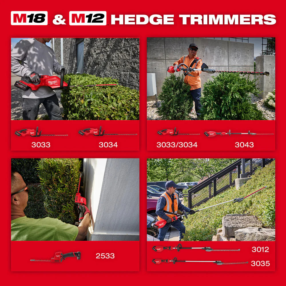 Milwaukee 3035-20, M18 FUEL™ Extended Pole Articulating Hedge Trimmer